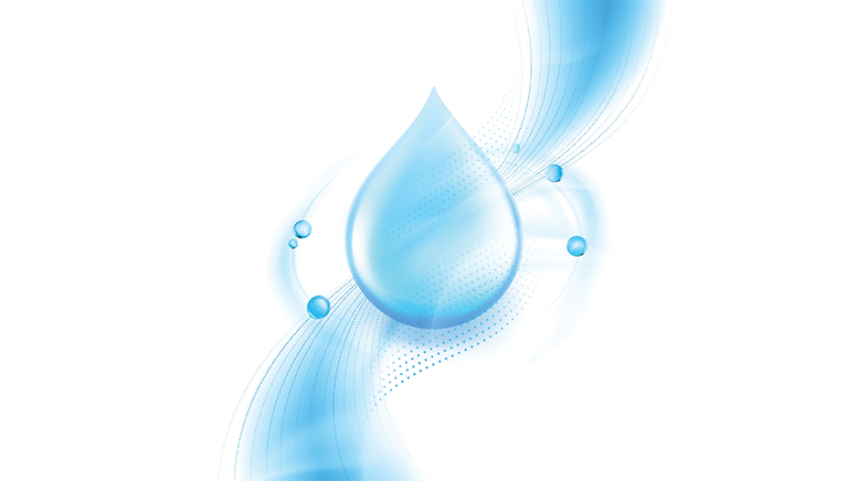 Airflow and water droplets