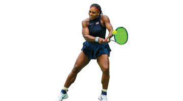 What powers Serene Williams&#039;s muscle-bound serve?